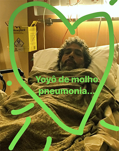 Estevão Ciavatta é internado com pneumonia